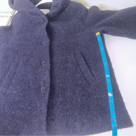 Rosso35 Genova Wool Alpaca Hooded Button Coat sz medium - Picture 11 of 12